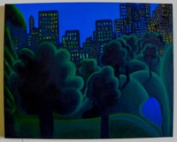 City and Nature at Night, 2010, 16 x 20”